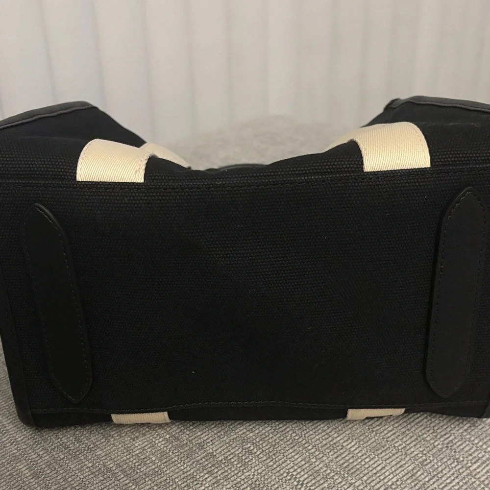 Kate Spade Black and Cream Canvas Tote Bag - Picture 4 of 8